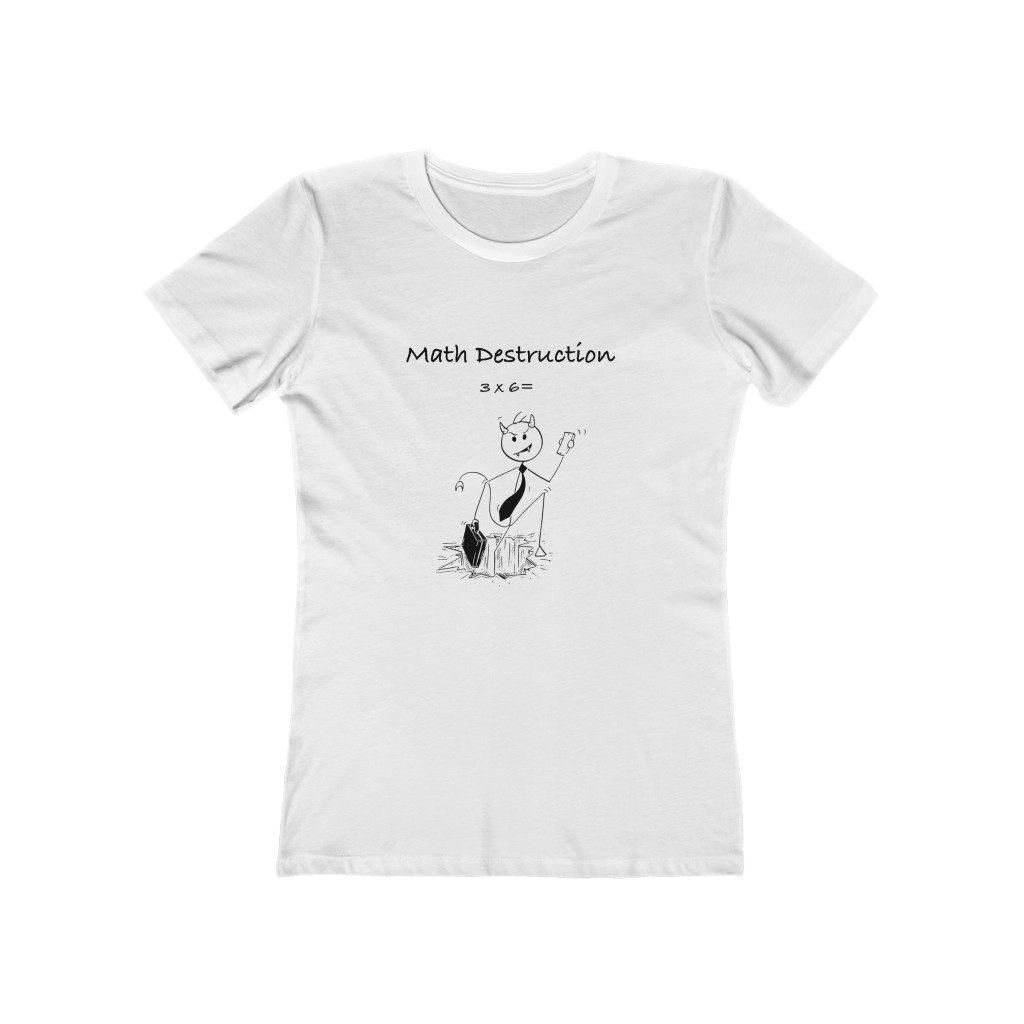 Math Devil, you!Women's Boyfriend Tee - Image 2