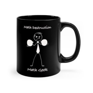 Math Geek Black mug 11oz