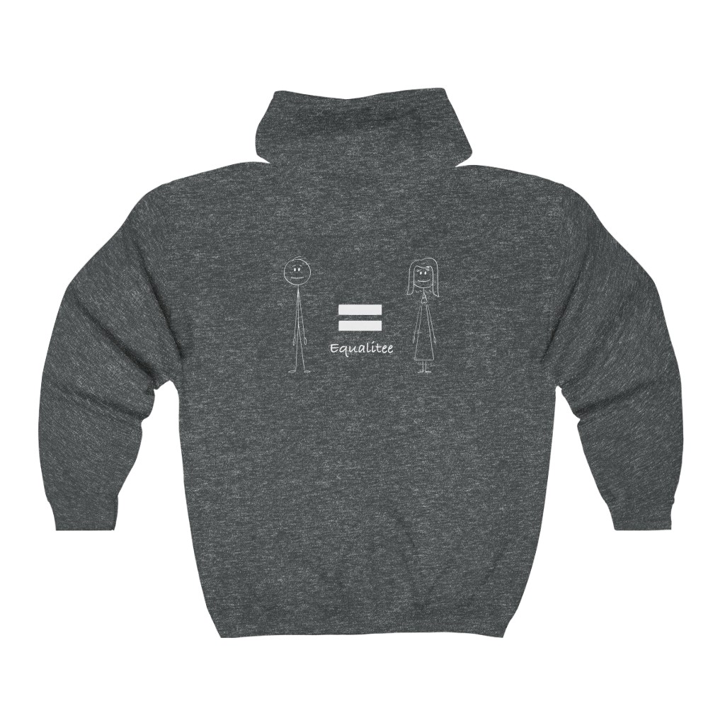Equalitee Unisex Heavy Blend™ Full Zip Hooded Sweatshirt - Image 6